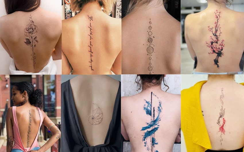 elegant spine tattoo ideas