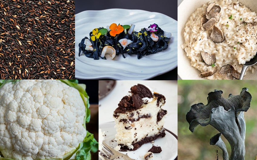 foods that are black and white