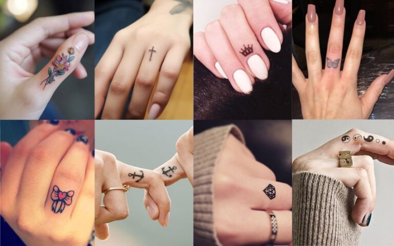 girly finger tattoos