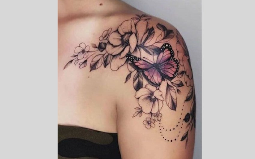 Butterfly and Floral